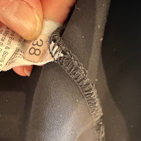 Chiara Boni La Petite Robe Black Ruched Gown Size 2 Italian Luxury Designer $995 - Picture 7 of 12